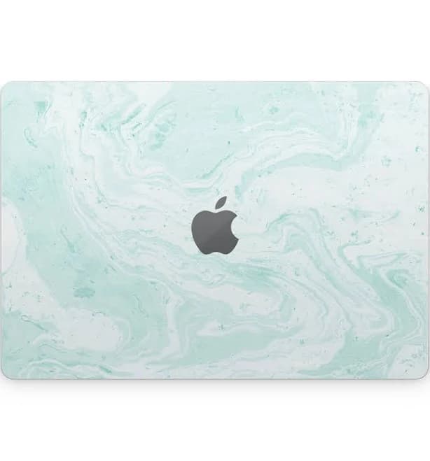 Winter Green Marble Apple MacBook Skin MacBook Pro / Top + Bottom Lid Skins / Cut Skin Logo
