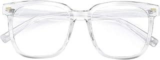 PANNER Oversized Square Blue Light Blocking Glasses for Women Men Anti Glare Reduce Eyestrain Computer Glasses