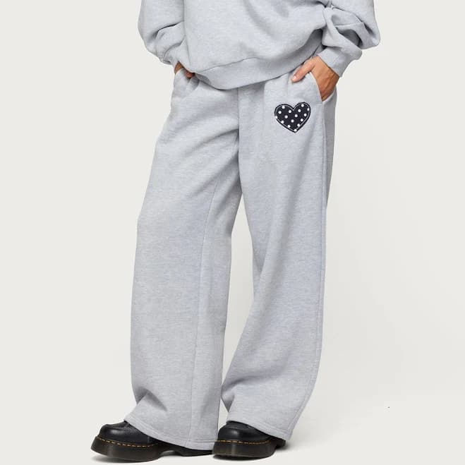 Edikted Women's I Heart London Cotton Sweatpants