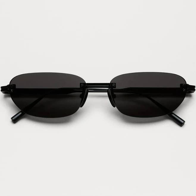 Chimi Rimless Oval Sunglasses
