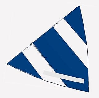 Sunfish Sailboat Main Sail Blue White w/Long Window