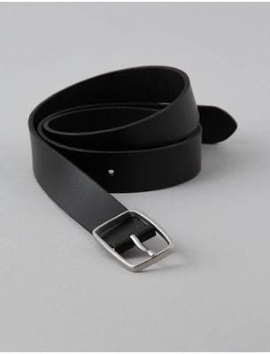 AE Women's Rectangle Buckle Leather Belt