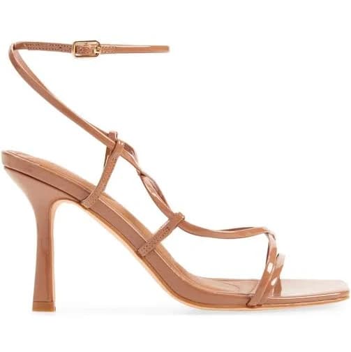 Azalea Wang Kaylin Stiletto Ankle Strap Sandals