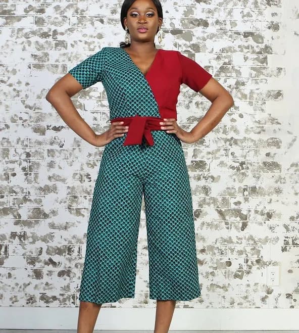 Tasha African Print Jumpsuit