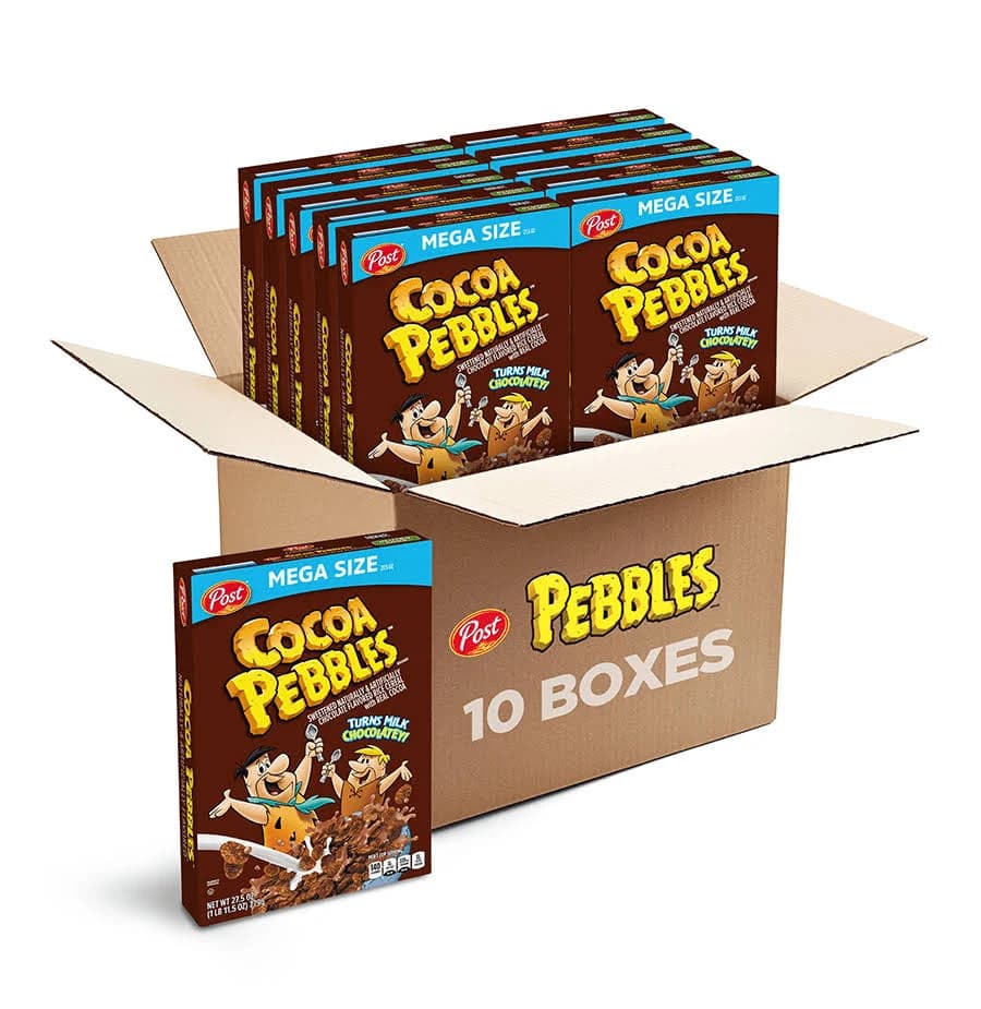 Post Cocoa Pebbles Breakfast Cereal