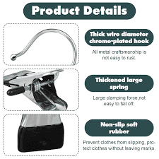 Amazon.com: YUXIANLB 50 Pack Boot Hanger Clips Hooks, Heavy Duty Laundry Hooks with Clips, Portable Stainless Steel Clothes Pins Boot Clips for Hanging, Socks Towels Hats Pants Holder for Travel, Closet :