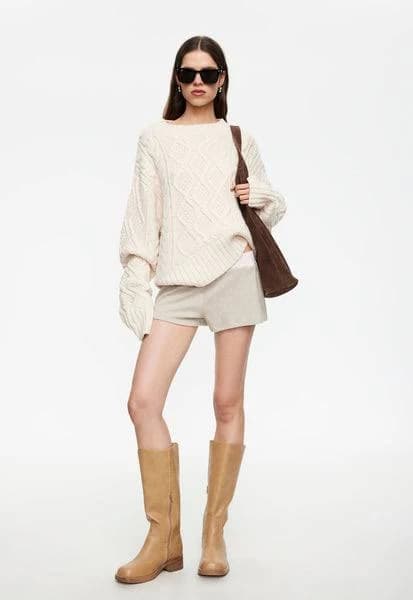 Lioness Women's Liaison Cable Knit Pullover