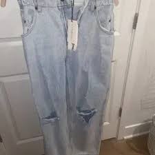 One Mile The Label | Jeans | One Mile The Label Piper Jeans Light Blue Wash | Poshmark