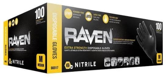 SAS Safety RAVEN DISPOSABLE POWDER-FREE NITRILE GLOVES