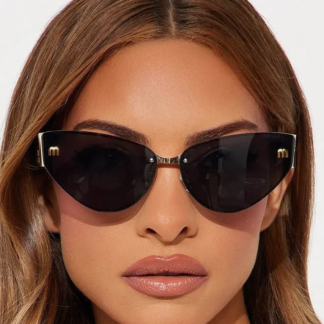 Fashion Nova Women's Moped Drive Cat Eye Sunglasses