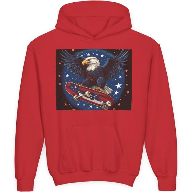 4th of July Patriotic Eagle Hoodie