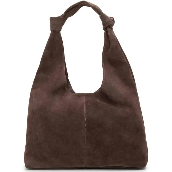 American Leather Co. Women's Gables Knot Suede Hobo Bag