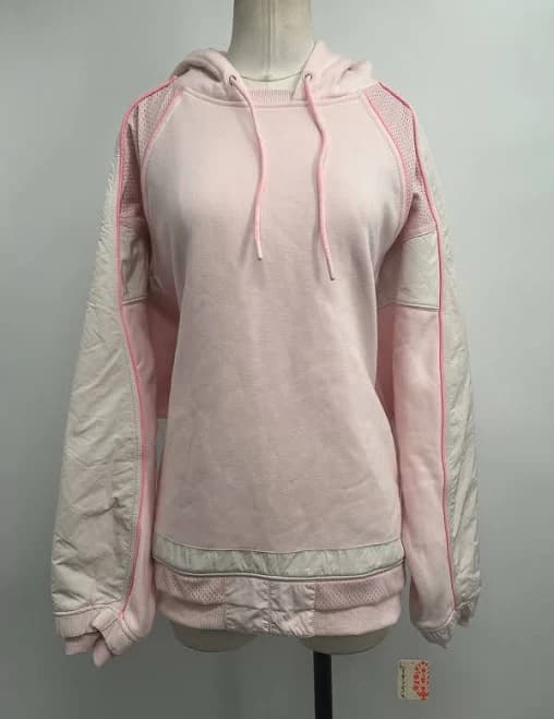 Fp Movement Women's Heirloom Pink Combo Racing Stripes Pullover Hoodie