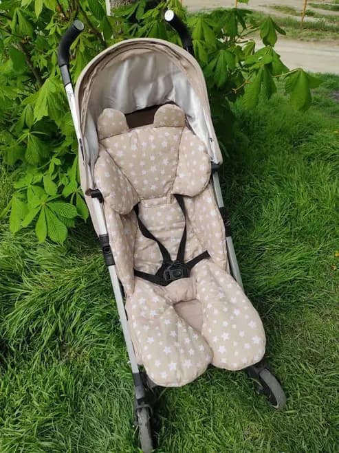 Universal Stroller Liner: Breathable Cotton Baby Pram Padding