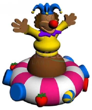 Wholesale Clown Shape Electric Amusement Ride