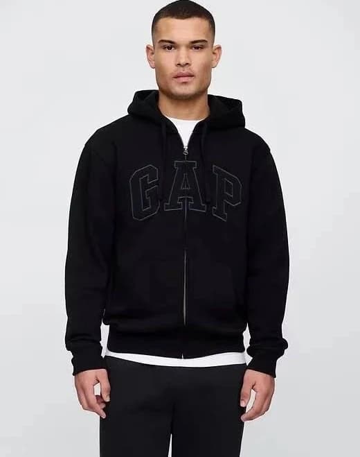 Gap Men's Relaxed Gap Logo Zip Hoodie