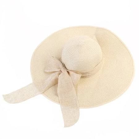 Straw Foldable Wide Brim Sun Hat with UPF 50+ Protection