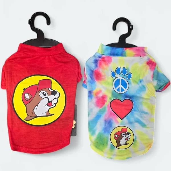 Buc-ee's Dog Shirt Red / Small