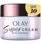 Olay Super Cream Mini with Sunscreen SPF 30, Ultra Lightweight SPF Face Moisturizer 5 Skin Benefits In 1