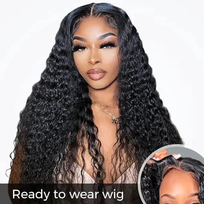 Glueless Deep Wave Pre Cut HD Lace
