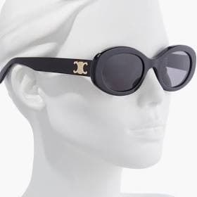 CELINE Men's Oval Acetate Sunglasses