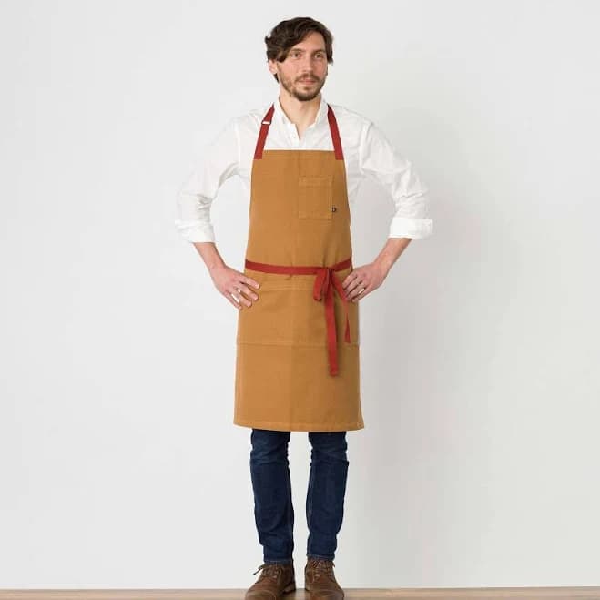 reluctant threads Chef Apron Classic Bib Cotton Canvas