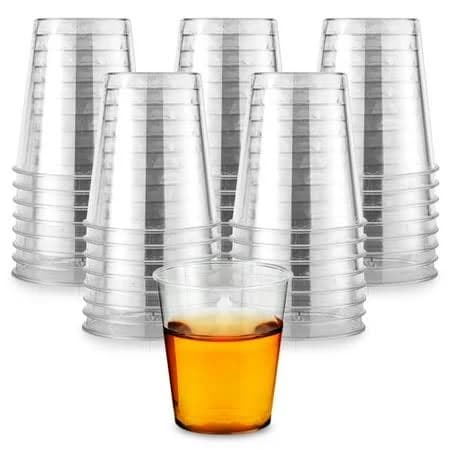 Stock Your Home Mini Plastic Shot Glasses