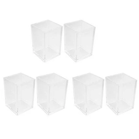 6 Pack Clear Acrylic Pen Holder