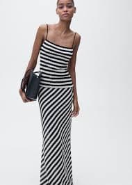 Striped knitted fitted top - Women | MANGO Niger