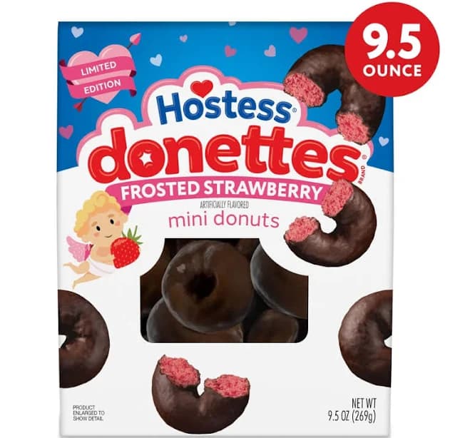 Hostess Donettes Frosted Strawberry Mini Donuts