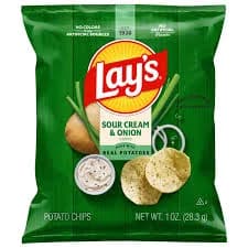 Lay's Sour Cream & Onion Flavored Potato Chips