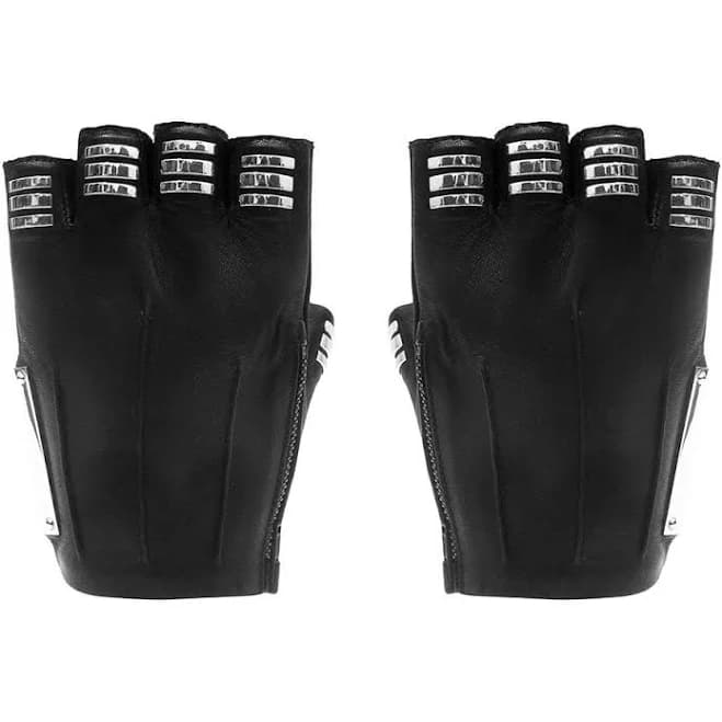 Armor Rings Women's Vegan Leather Gloves
