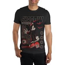 Sonic the Hedgehog Shadow the Hedgehog Black Graphic Unisex T-Shirt GameStop Exclusive | GameStop