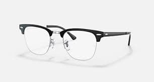 CLUBMASTER METAL OPTICS Eyeglasses with Black On Silver Frame - RB3716VM | Ray-Ban® DK