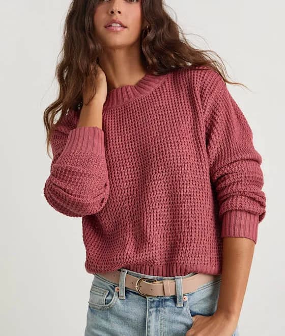 Lulus Light Cropped Sweater Womens