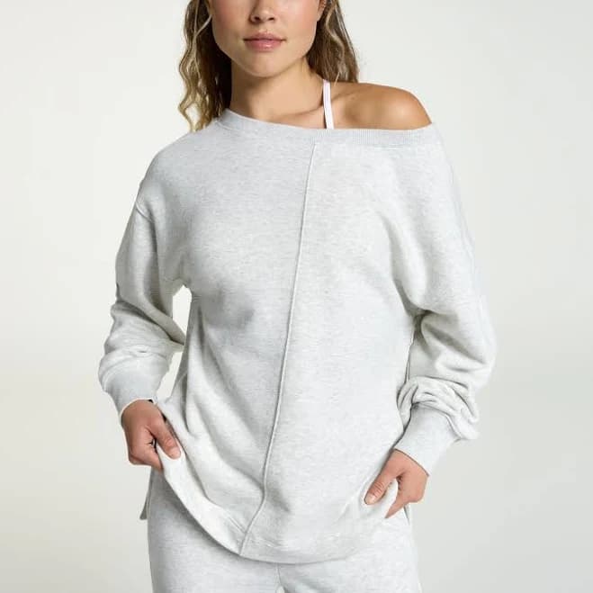 DSG Women's Classic Fleece Lightweight Terry Crew
