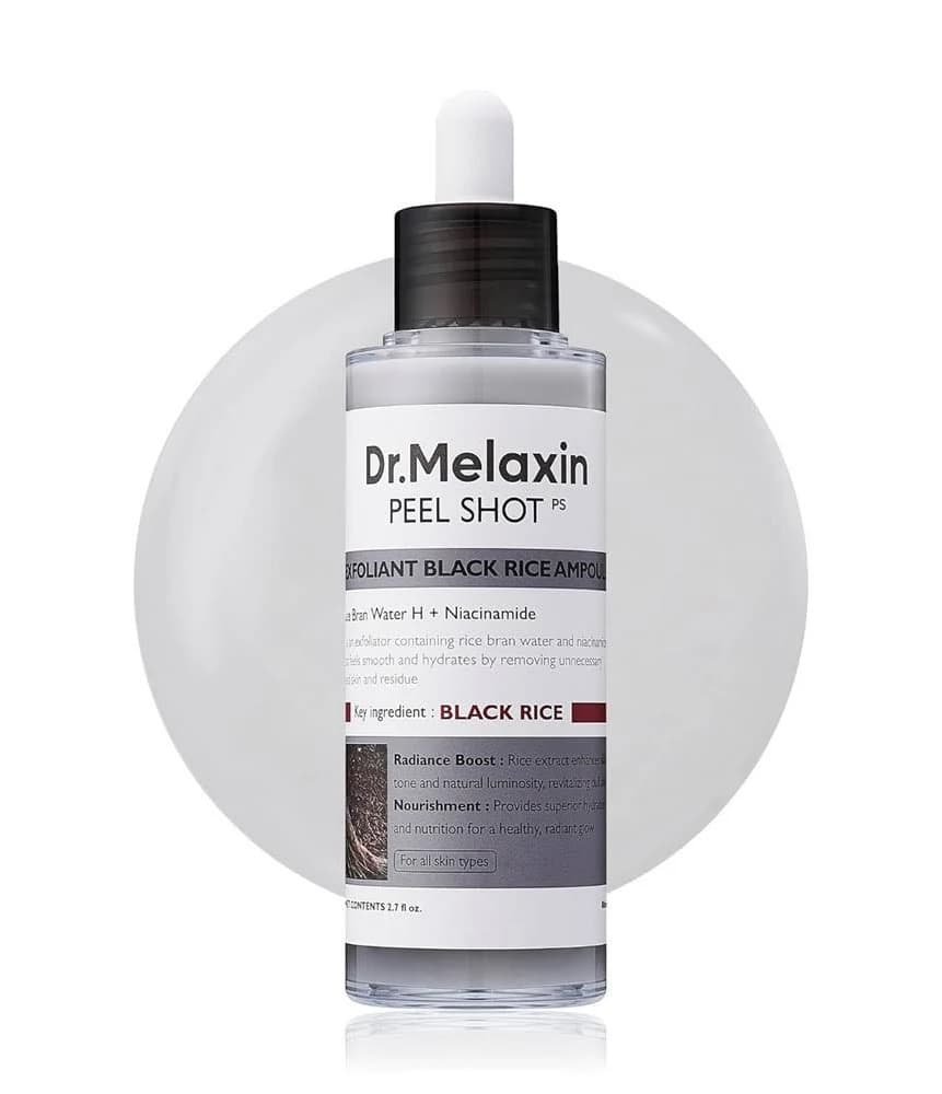 1-2x Dr. Melaxin Peel Shot Glow Black Rice Peeling Ampoule,