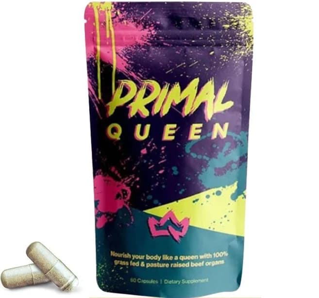 1-5bag Primal Queen Beef Organ Supplement For Women 60 Counts