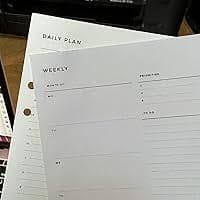 Amazon.com : A5 Blank Paper, 160 GSM, 6-Hole Punched, 160 Sheets/320 Pages, White, 148mm x 210mm (5.83 in. x 8.27 in.) : Office Products