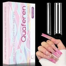 504PCS Clear Square Nail Tips, XXL Tapered 504PCS XXL Square Flat No C Curve | eBay