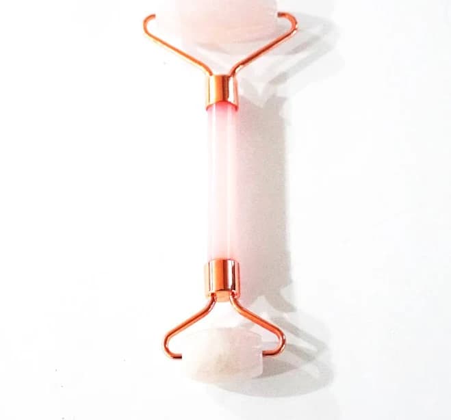 Rose Quartz Roller Double Head Facial Massage