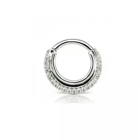 Sterling Silver Septum Clicker Nose Ring