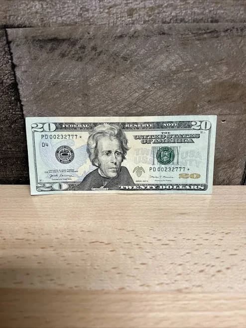 Twenty Dollar Bill Star Note Three Lucky 777’s Series 2017A - PD00232777