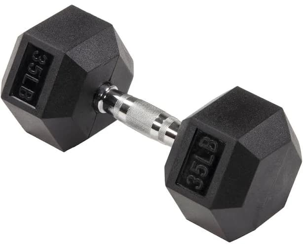 Rubber Hex Dumbbell