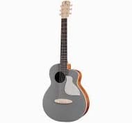 aNueNue Solid Top Bird MC10 QSE Quiet Shade Acoustic Guitar Grey