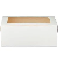Way To Celebrate 8" x 3.25" White Treat Boxes with Windows (3 Count)