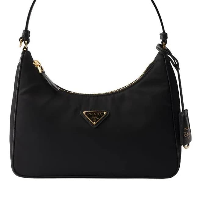 Prada Re-edition 2005 Re-nylon And Saffiano Mini Bag | Shoulder Strap | Black