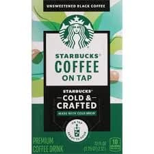 Starbucks RTD Coffee Cold & Crafted Unsweetened 72oz