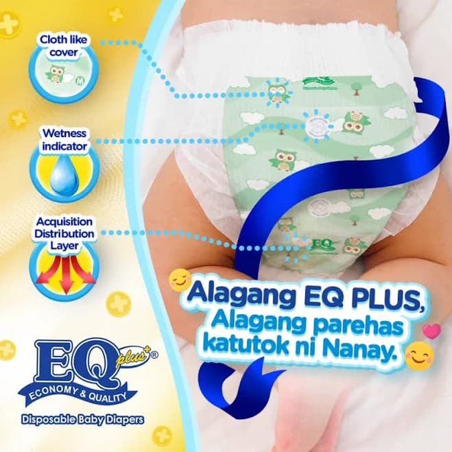 Eq Dry Wetness Indicator EQ Plus Big Pack XL 24's Tape Baby Diapers Shopee Philippines