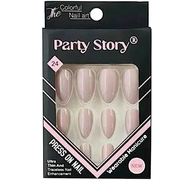 Glossy Almond Press On Nails